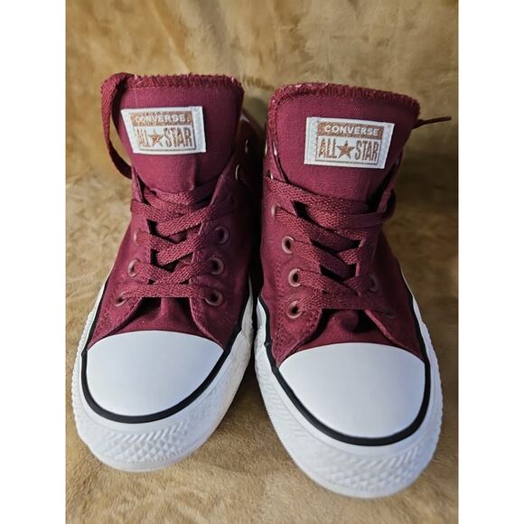 Converse Burgundy and White Sneakers - Picture 9 of 16